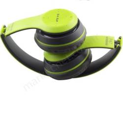 P47 Bluetooth Mp3 Radyo Kablosuz Kulaklık Yeşil resim3