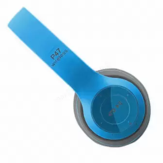 P74 Bluetooth Mp3 Radyo Kablosuz Kulaklık Mavi resim 5