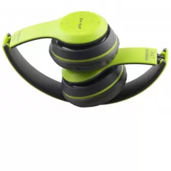 P74 Bluetooth Mp3 Radyo Kablosuz Kulaklık Yeşil resim 3