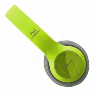P74 Bluetooth Mp3 Radyo Kablosuz Kulaklık Yeşil resim 5